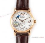 VF Factory Fake Montblanc Star Legacy Moon Rose Gold White Face Watch